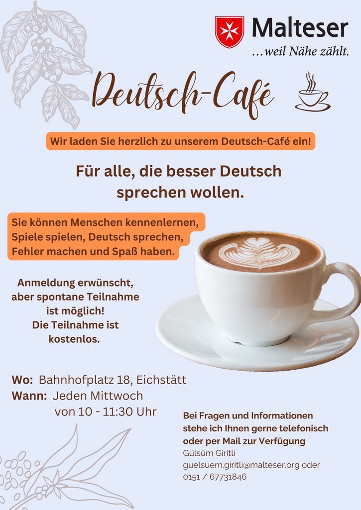 Malteser Integrationsdienst Eichstätt Fyler Deusch-Café